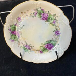 Hohenzollern vintage hand painted pansy plate